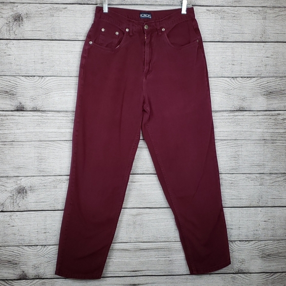 Vintage Denim - Vintage Honors Dark Red Jeans